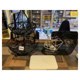 METAL FRUIT BASKET PLASTIC SMALL CUTTING BOARD