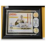 FLEURY IN GOAL COMMEMORATIVE COINS PICTURE 15 X
