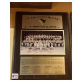 91 STANLEY CUP TEAM PHOTO PLAQUE 16 X 13
