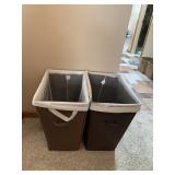 TWO LAUNDRY BINS W/ LINERS