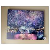 FOURTH OF JULY 16" X 20" FIREWORKS PICTURE ON