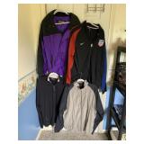 FOUR ATHLETIC JACKETS NIKE USA, ETC. XL