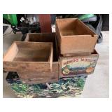 WOOD CRATES SET OF 4