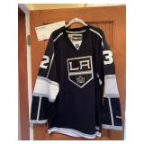 HOCKEY JERSEY SIGNED W/ COA QUICK #32 REEBOK LOS