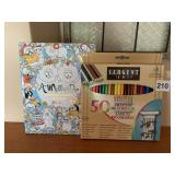 SARGENT ART COLORED PENCILS AND BOOK