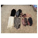 10 SCARVES INCLUDING PATRIOTIC