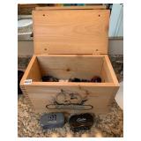 PINE SHOE POLISH BOX