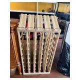 41 BOTTLE WOOD WINE BOTTLE HOLDER 22W X 43H X 11D