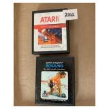 ATARI 2600 VOLLEYBALL & GAME PROGRAM BOWLING