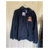 NEW XL W/ TAGS ZIPPER FRONT POOH HOODIE