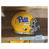 PITT FOOTBALL SIGNED MINI HELMET #24 JAMES CONNER
