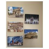 ITALY SCENE INCL COLISEUM SCENE 12" X 8" ON