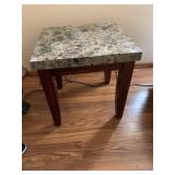 MODERN SIDE TABLE 25" H X 24" W X 22" D FAUX