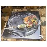 MIKASA GLASS HORSD`OEUVRE TRAY