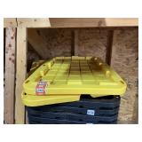 TWO CONTRACTOR TOTES PAIR WITH LIDS