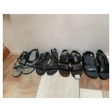 SANDALS SZ. 8 FOUR PAIRS