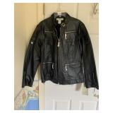 LEATHER AVENUE BY JESSICA LONDON SZ. 16 JACKET
