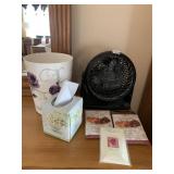 FAN, WASTE CAN, SACHETS