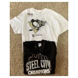 STEEL CITY CHAMPIONS & NEW PENGUIN WHITE T- SHIRT