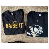 RAISE IT & NHL BLACK XL T-SHIRTS