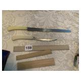 STAINLESS KNIVES, SILVER BAGS, ETC.