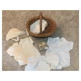 BABY CLOTHES, BASKET