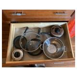 STAINLESS STRAINER, FRY PANS, T FALL POTS, AND