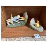 CHRISTOPHER ROBBINS AND POOH GAND BOOK ENDS
