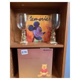 MICKEY MEMORIES AND WINNIE POOH GLASSES