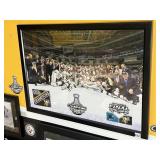 FRAMED PENGUINS 2016 CHAMPIONS PHOTO ON ICE 22 X