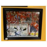 NHL 2009 FRAMED SAVE AT CAPITOLS GAME 19 X 23