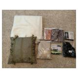 NEW 145 X 20" BROWN MYSTIQUE VALANCE, BLACK 2 21