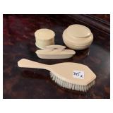 CELLULOID DRESSER SET W/ NAIL BUFFER
