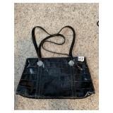 BLACK LEATHER BRIGHTON PURSE
