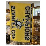 PENGUINS DECORATIVE WALL BANNER 36 X 61