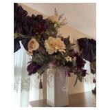 FLOWERS W/ VASE YELLOW ROSES 30" H