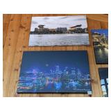 TWO PHOTOGRAPHS ON CANVAS BY DANIEL NOVAKOWSKI
