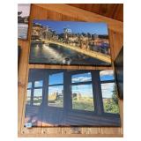 TWO PHOTOGRAPHS ON CANVAS BY DANIEL NOVAKOWSKI