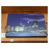 PITTSBURGH AT NIGHT 12" X 18" ON CANVAS BY DANIEL