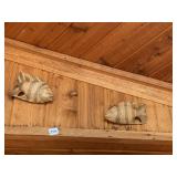 WOOD FISH WALL HANGING DECORATIONS