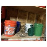 HOME DEPOT BUCKET, WATER CAN, ETC.