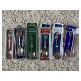 SOUVENIR SPOONS 6 IN PACKAGE