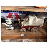DECORATIVE SCALE MODEL COVERED WAGON