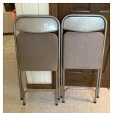 TWO FOLDING CHAIRS
