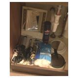 CURLING IRONS, MIRRORS ETC.