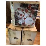 SERVICE FOR 12 NEW GIBSON DISHES IN BOXES