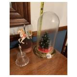 TREE UNDER DOME, CAROUSEL HORSE MUSICAL, BELL