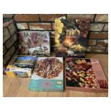 5 PUZZLES INCL. FLOWERS