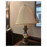 BRASS LAMP WITH SHADE