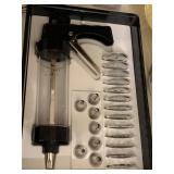 COOKIE PRESS W/ ALL ATTACHMENTS AND TIPS